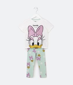 Conjuntinho de Verão Infantil com Estampa Margarida - Tam 1 a 6 Anos